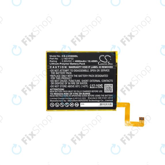 Bateria do Lenovo Tab M10 Plus, L19D1P32, 4800mAh, HQ
