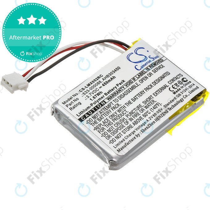 Bateria do Logitech MX Master, 450mAh, Li-Pol, 3.7V, AHB303450, HQ