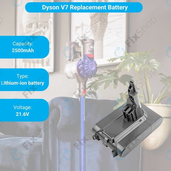 Bateria do Dyson V7, 968670-02, 968670-03, Li-Ion, 21,6V 2500mAh, HQ