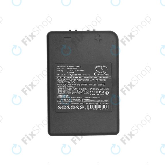 Bateria do Autec E16, Modular MJ, MK, 700mAh, Ni-MH, 7.2V, MBM06MH, HQ