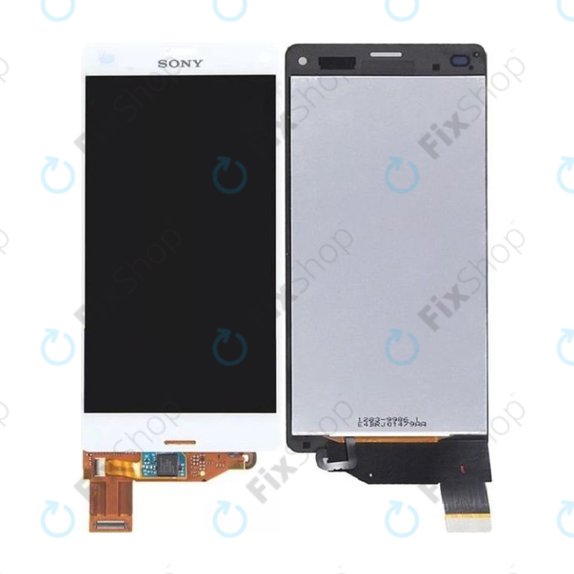 Wyświetlacz do Sony Xperia Z3 Compact D5803, Ekran dotykowy bez ramki, Bialy, White, TFT