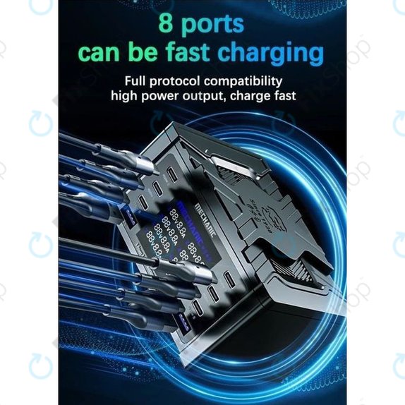 Stacja ladujaca USB z USB-C, USB 3.0, Mechanic V-Power 8 Pro