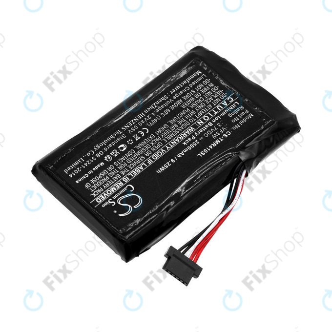 Bateria do TomTom Rider, Great Rides, 2500mAh, Li-Ion, 3.7V, VF3W, HQ