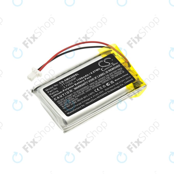 Bateria do Sena 30K, Sena 50S, SP46, 1100mAh, Li-Pol, 3.7V, YT102540P, HQ