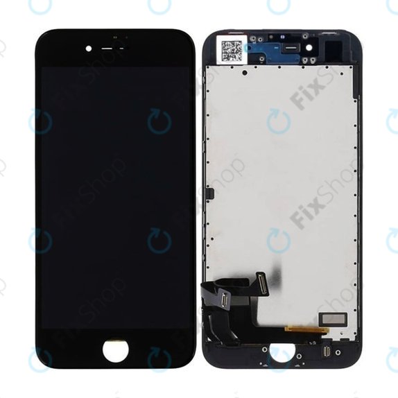 Wyświetlacz In-Cell dla iPhone 8, SE (2020), SE (2022), Black, Ekran dotykowy z ramką, FixPremium