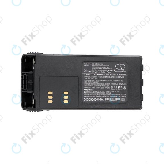 Bateria do Motorola GP1280, GP140, GP320, GP540, HT1200, MTX850, Pro5150, 1800mAh, Ni-MH, 7.2V, HNN9011BR, HQ