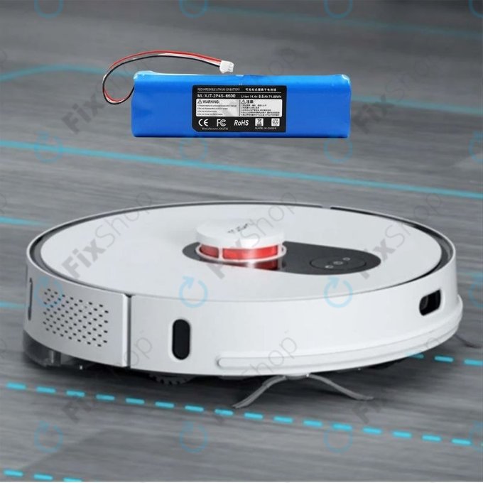 Bateria do Xiaomi EVA, EVE Plus, Viomi S9, Dreame D10 Plus, L10, Lenovo T1 Pro, Lydsto R1, R1 Pro, S1, S1 Pro, XJT-2P4S-6800, Li-Ion, 14,4V 6800mAh