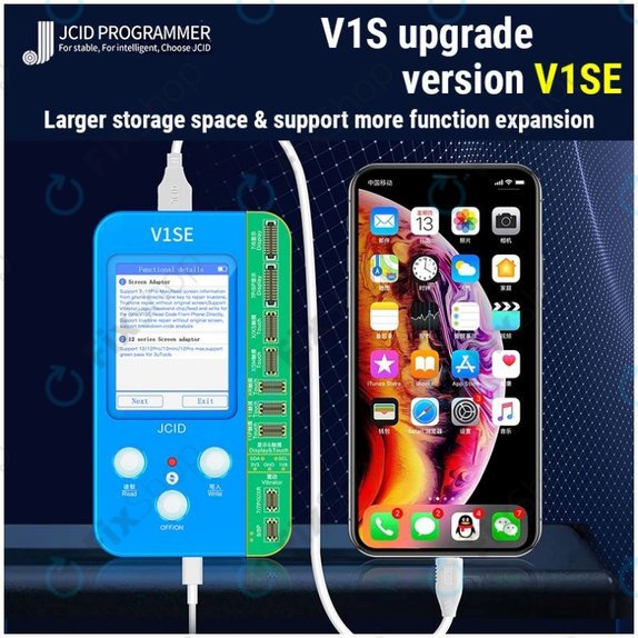Programator JC V1SE + Płytki LCD, Baterii, Odcisków palców, Face ID, serii 12 (iPhone 7 - 12 Pro Max)