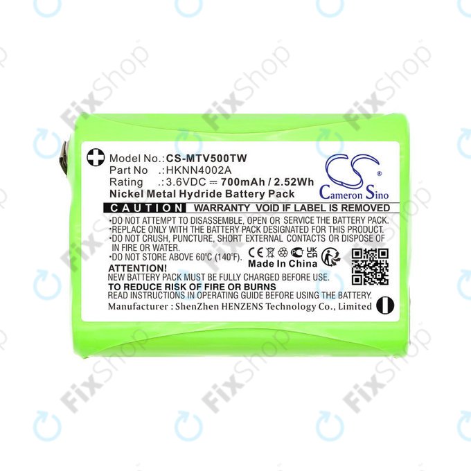 Bateria do Motorola Talkabout T280, T200, T82, T82 Extreme, 700mAh, Ni-MH, 3.6V, HKNN4002A, HQ