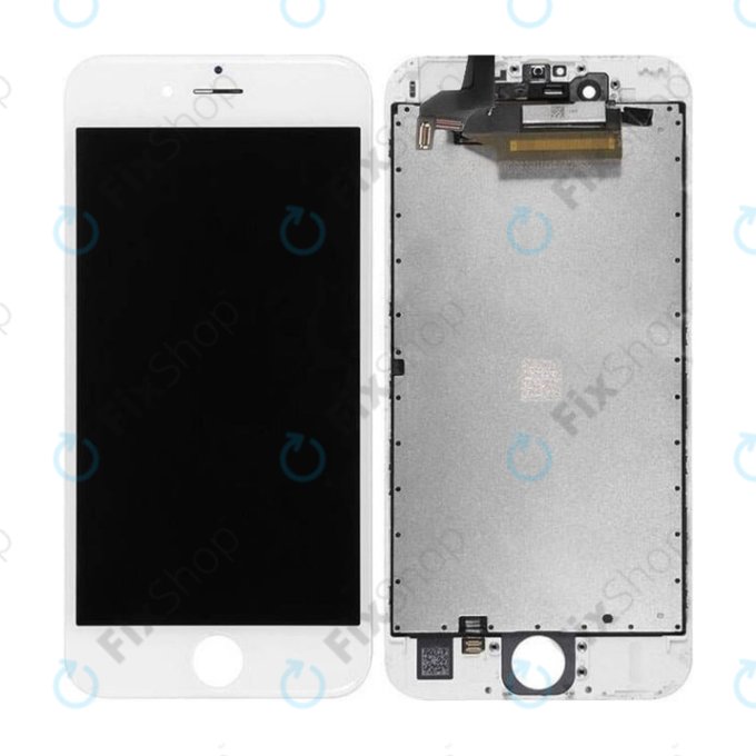 Wyświetlacz In-Cell dla iPhone 6S, White, Ekran dotykowy z ramką, FixPremium