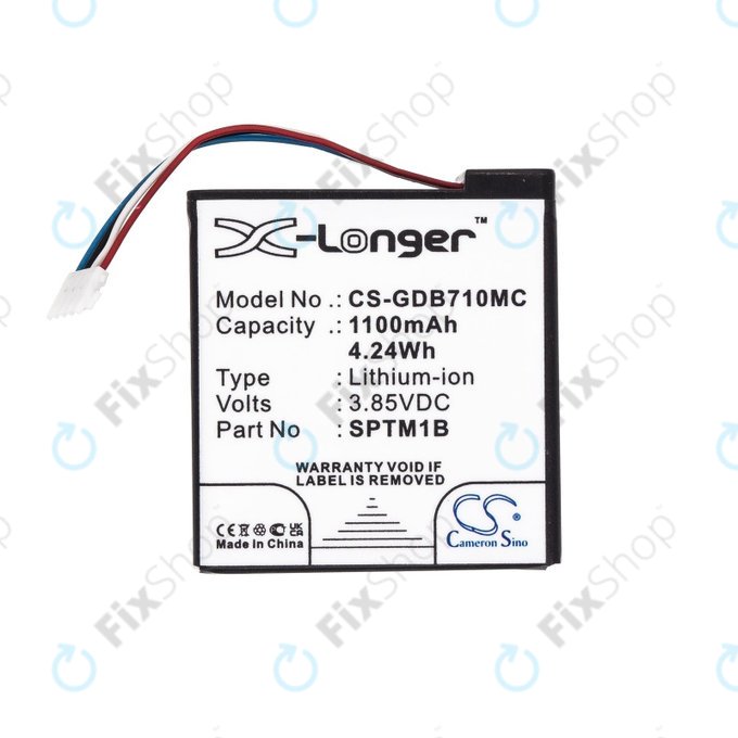 Bateria do Gopro Hero 7 Silver, White, 1100mAh, Li-Ion, 3.85V, SPTM1B, HQ