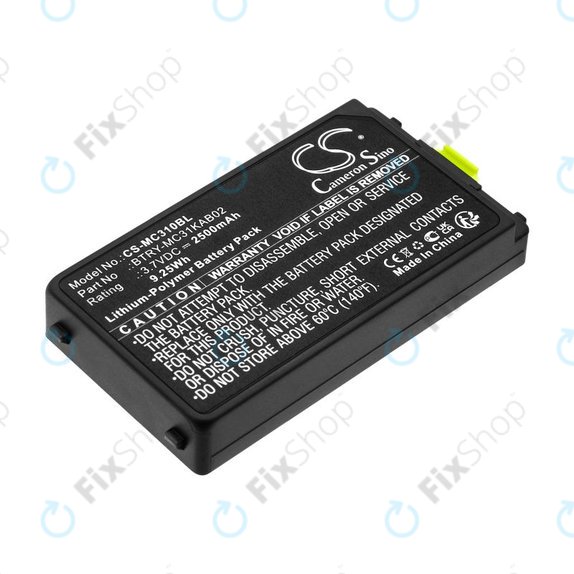 Bateria do Symbol, Zebra MC3100, MC3190, 2500mAh, Li-Pol, 3.7V, BTRY-MC31KAB02, HQ