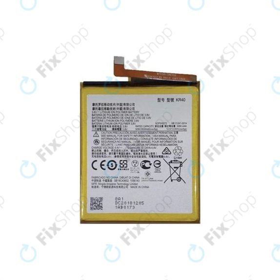 Bateria do Motorola One Vision, KR40, 3500mAh