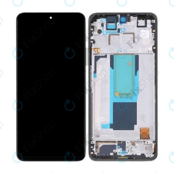 Wyświetlacz do Xiaomi Redmi Note 11 Pro+ 5G 220333QAG, Ekran dotykowy z ramką, 560001K16U00, Mysterious Black, Genuine Service Pack