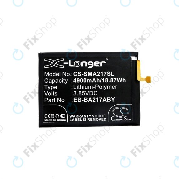 Bateria dla Samsung A04s, 4900mAh, Li-Pol, 3.85 V, EB-BA217ABY, HQ