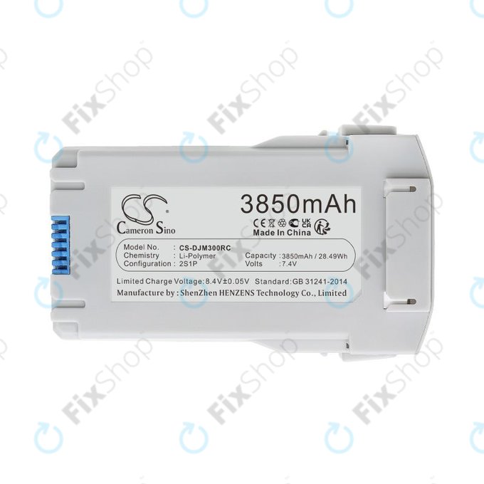 Bateria do DJI Mini 3, Mini 3 Pro, Mini 4, Mini 4 Pro, 3850mAh, Li-Pol, 7.4V, BWX162-2453-7.38, HQ