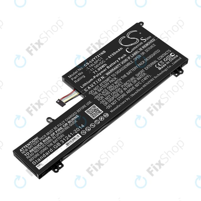 Bateria do Lenovo Yoga 720-15, 6150mAh, Li-Pol, 11.56V, L16L6PC1, HQ