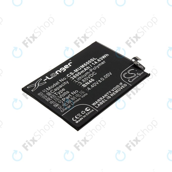 Bateria dla Xiaomi Redmi Note 8T, 3800mAh, Li-Pol, 3.85 V, BN46, HQ