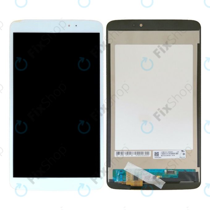 Wyświetlacz do LG G Pad V500, Ekran dotykowy bez ramki, Bialy, White, TFT