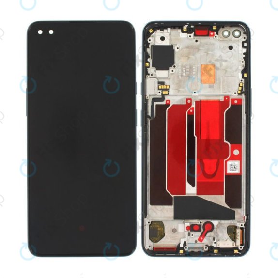 Wyświetlacz OLED do OnePlus Nord, Ekran dotykowy z ramką, Gray Onyx