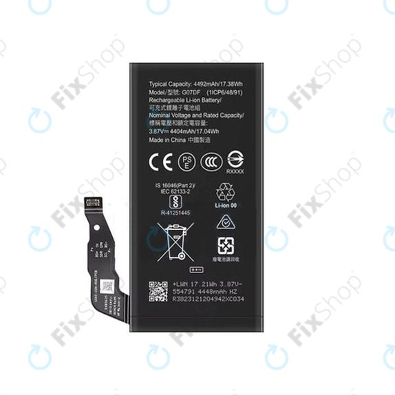 Bateria do Google Pixel 8a, GO7DF, 4492mAh