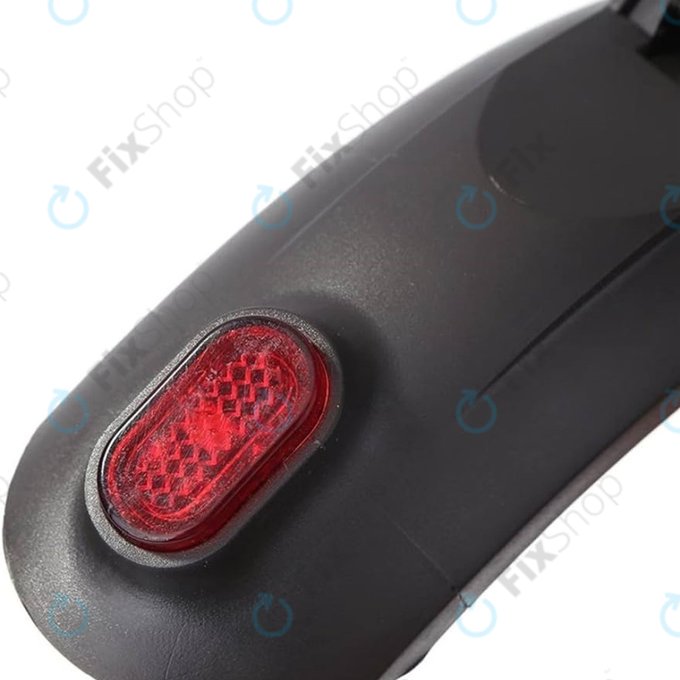 Tylny błotnik ze światłem i kablem do Kugoo S1, S1 Pro, S2, S3, Czarny, Black