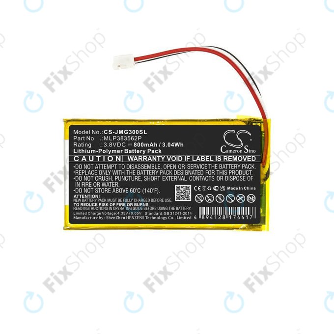 Bateria do JBL Go 3, MLP383562P, 730mAh, HQ