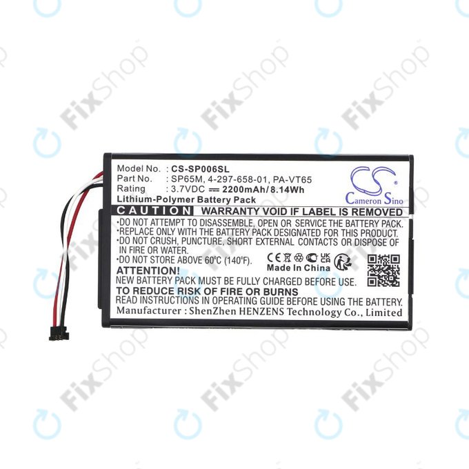 Bateria do Sony PS Vita, 2200mAh, Li-Pol, 3.7V, SP65M, HQ