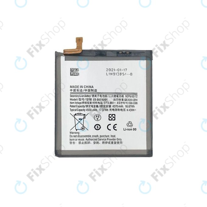 Bateria do Samsung A51 5G A516B, EB-BA516ABY, 4500mAh
