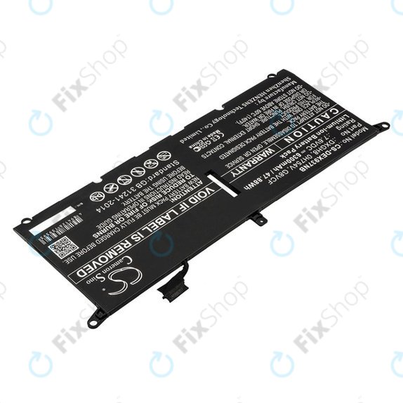 Bateria do Dell XPS 13 9370, 6300mAh, Li-Ion, 7.6V, DXGH8, HQ