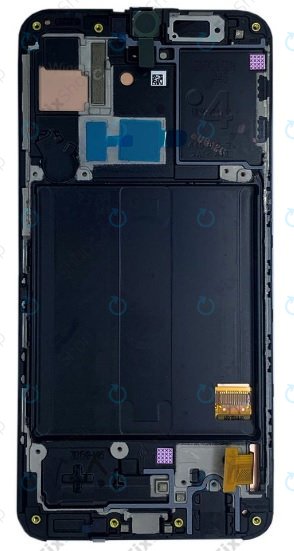 Wyświetlacz do Samsung A40 A405F, Ekran dotykowy z ramką, GH82-19672A, GH82-19674A, Czarny, Black, Genuine Service Pack