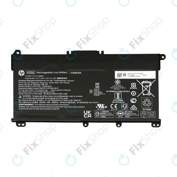 Bateria do HP 15-da0032nc, Li-Ion, 11.4V, 3440mAh, 77052359, Genuine Service Pack