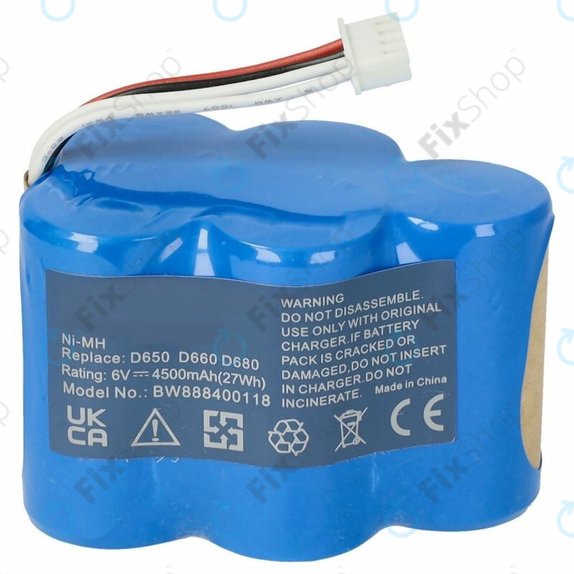 Bateria do Ecovacs Deebot D-seria, LP43SC3300P5, Ni-MH, 6,0V 4500mAh