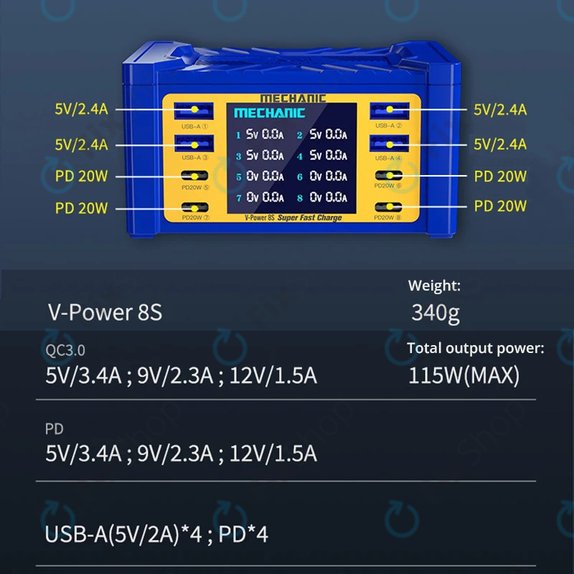 Serwisowa stacja ladujaca, Mechanic V-Power 8S