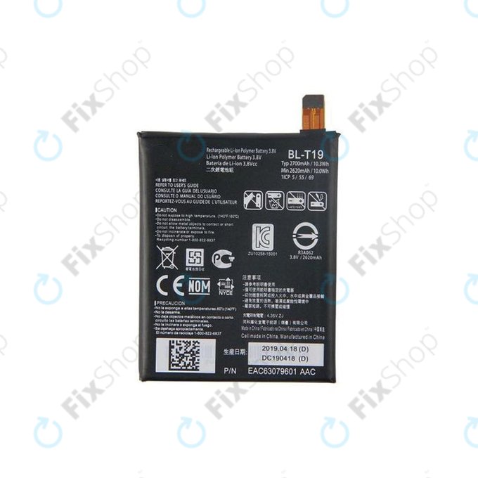 Bateria do LG Nexus 5X H791, BL-T19, 2700mAh