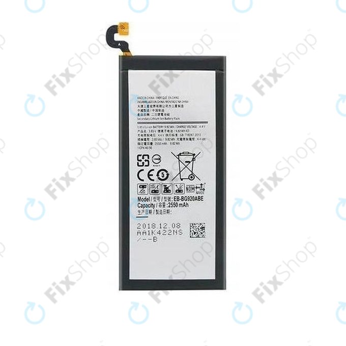 Bateria do Samsung S6 G920F, EB-BG920ABE, 2550mAh