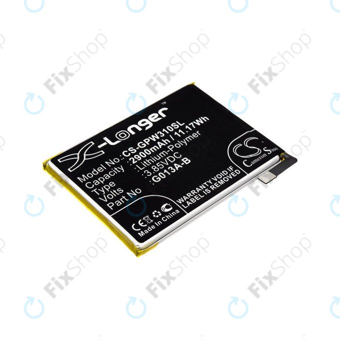 Bateria dla Google Pixel 3, 2900mAh, Li-Pol, 3.85 V, G013A-B, HQ