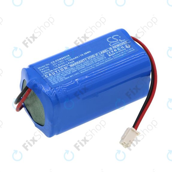 Bateria do Ecovacs Winbot 880, 700, 700mAh, Li-Ion, 14.8V, 201-1907-0302, HQ