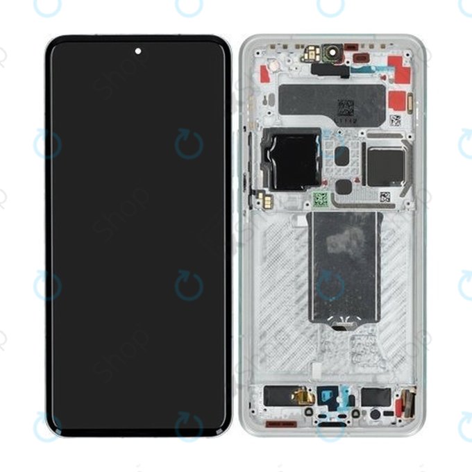 Wyświetlacz do Xiaomi 15 Ultra 5G, Ekran dotykowy z ramką, Silver White, 560005000O100, Genuine Service Pack