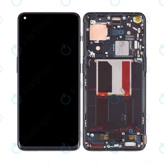 Wyświetlacz OLED do OnePlus 10 Pro NE2210, NE221, Ekran dotykowy z ramką, Volcanic Black