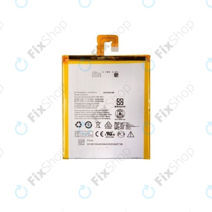 Bateria do Lenovo S5000, Tab 2 A7-30, TAB 3 TB3-710F, L13D1P31, 3550mAh