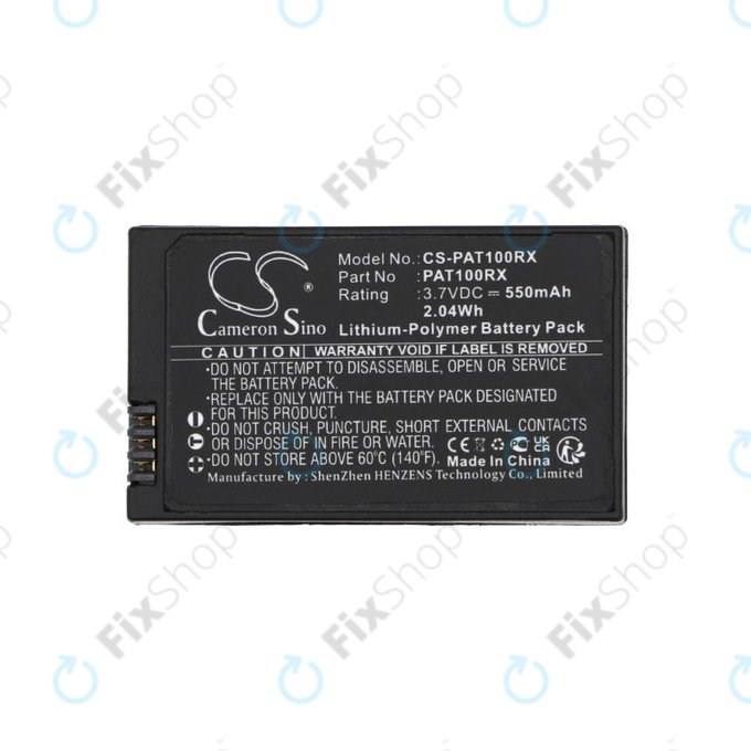 Bateria do Parrot, 550mAh, Li-Pol, 3.7V, PF070238, HQ