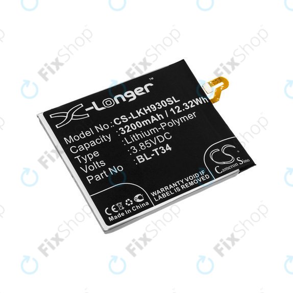 Bateria do LG H930, V30, V35, 3200mAh, Li-Pol, 3.85V, BL-T34, HQ