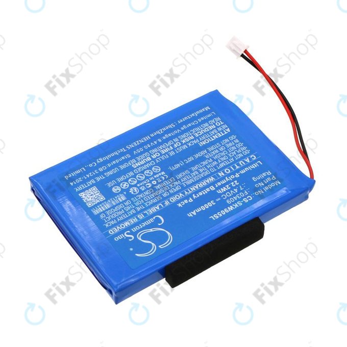 Bateria do Satlink WS-6902, WS-6905, 3000mAh, Li-Pol, 7.4V, F03409, HQ