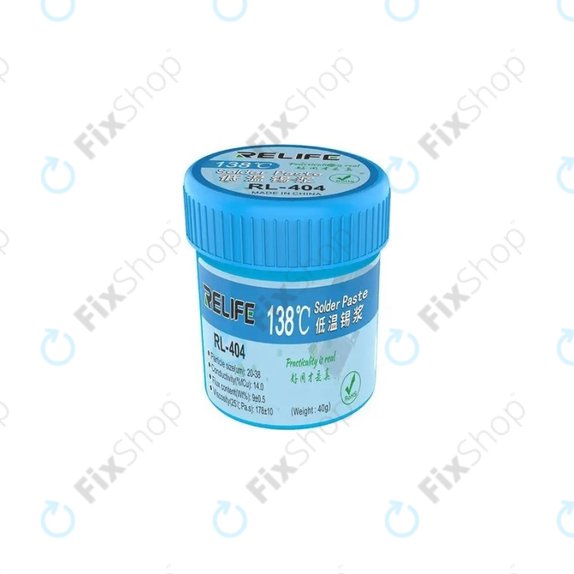 Pasta lutownicza 138°C, 40g, Relife RL-404
