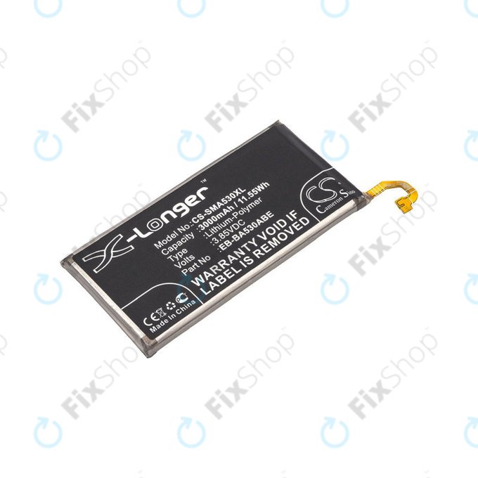 Bateria dla Samsung A8 A530F (2018), 3000mAh, Li-Pol, 3.85 V, EB-BA530ABE, HQ
