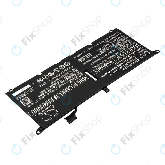 Bateria do Dell XPS 13 9370, 6300mAh, Li-Ion, 7.6V, DXGH8, HQ