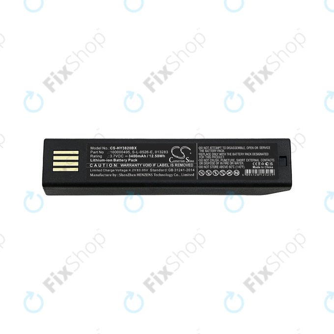 Bateria do Honeywell 1202g, 1452G, 1472G, 1902GHD/GSR, 1911i, 1981i, 3820/i, 4620, 4820/i, 5620, 6320, 8675i, Xenon 3820/i, 4820/i, 5620, 6320, 100000495, S-L-0526-E, 013283, 3400mAh, HQ