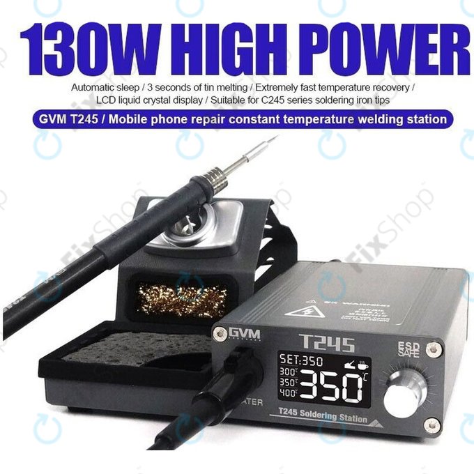 Stacja lutownicza na gorące powietrze do napraw elektroniki, Quick 859D+