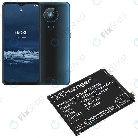Bateria dla Nokia 5.3, 3900mAh, Li-Pol, 3.85 V, LC-440, HQ